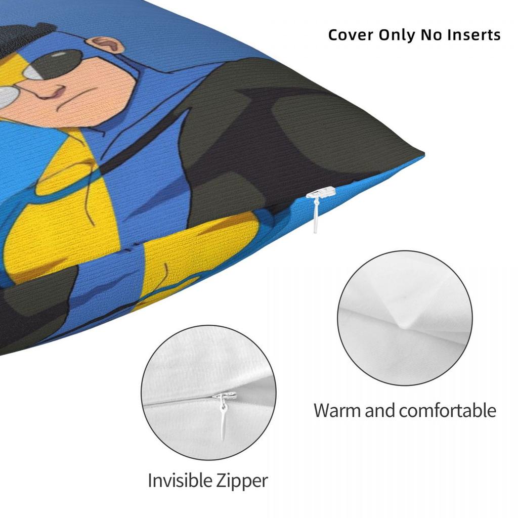 Invincible Omniman Amazing Hero Anime Printed Pillowcase Cushion Cover Throw Pillow Cover New Style Seat Decor Zipper Multi-Size