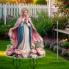 2D Flat Traditional Style Virgin Mary Sign, Suitable for Wall Decoration, Porch, Room, Villa, Accents Home, Hallway, or Workplace - Rustic Farmhouse D