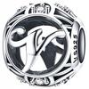 Charms Letter V 925 Bead Pendant S925 Zircons Openwork Letter