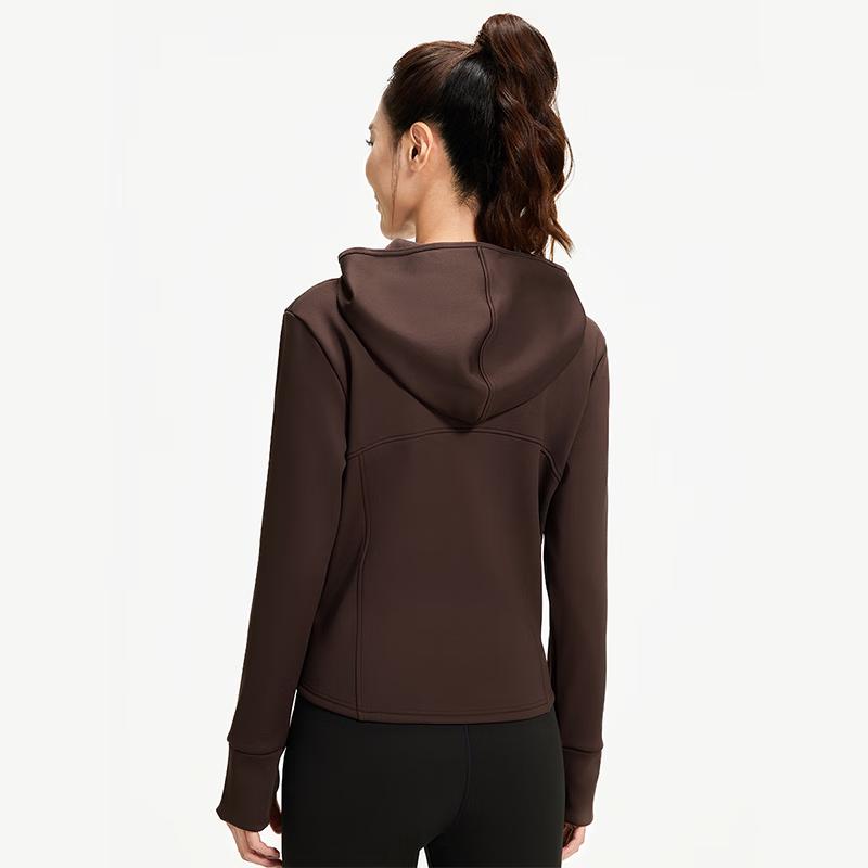 LianSu Women's Winter Hooded Yoga Jacket