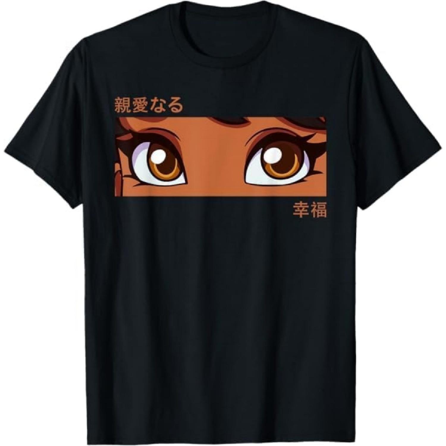 

Anime Girl Eyes - Japan Culture Art - Japanese Aesthetic T-Shirt BAOANH Mens Womens Tank Top Sweatshirt Hoodie Longsleeve 1343 Black XXXXXL різнокольоровий