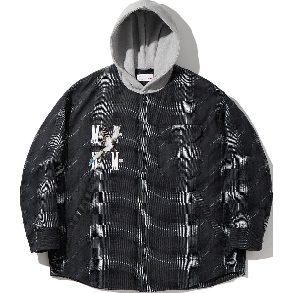 

Li Ning Серия Ежедневное Процветание Спортивная Повседневная Простая Свободная Хлопковая Куртка с Капюшоном Мужская Куртка Черная AJMV109-3 S