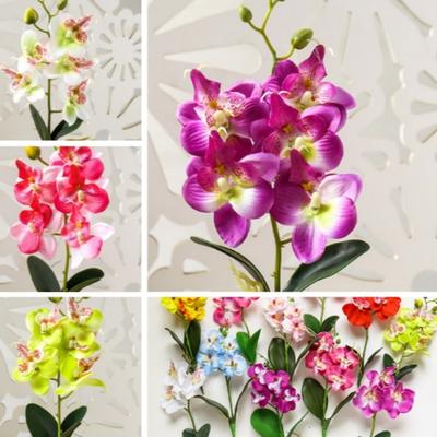 1pc Künstliche Mini Phalaenopsis Blume Simulation Anlage Mit Blumen Blumenstrauß für Hochzeit Liefert Diy Home Dekoration