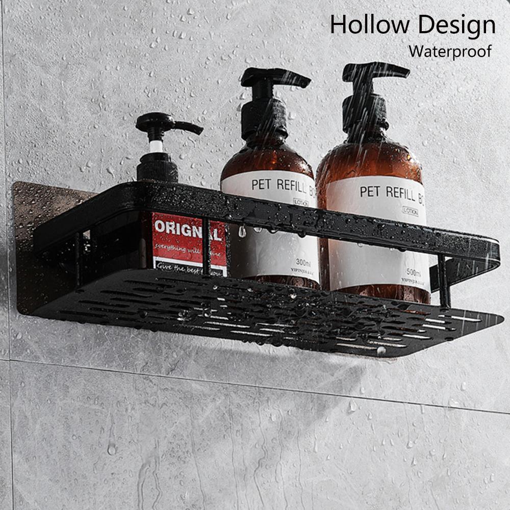 Bathroom Shelves No-drill Corner Shelf Shower Storage Rack Holder Toilet Organizer Bathroom Accessories