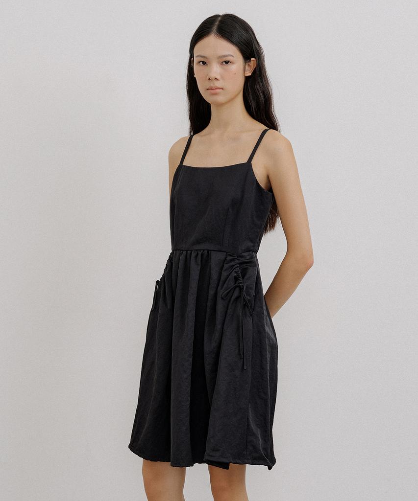 OCTETTE Tafta Shirring Ops_Black