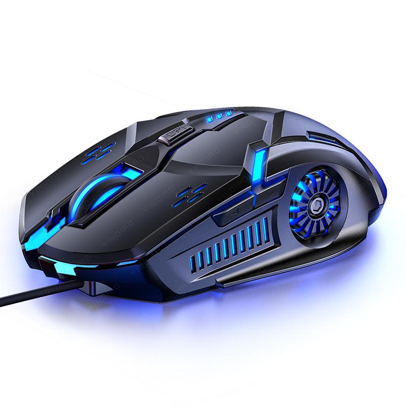 For G5 Mute Wired Gaming Mouse RGB Backlight Mechanical Silent Mouse 6 Key 3200 DPI RGB E- Sport Mouse For Computer Laptop Gamer