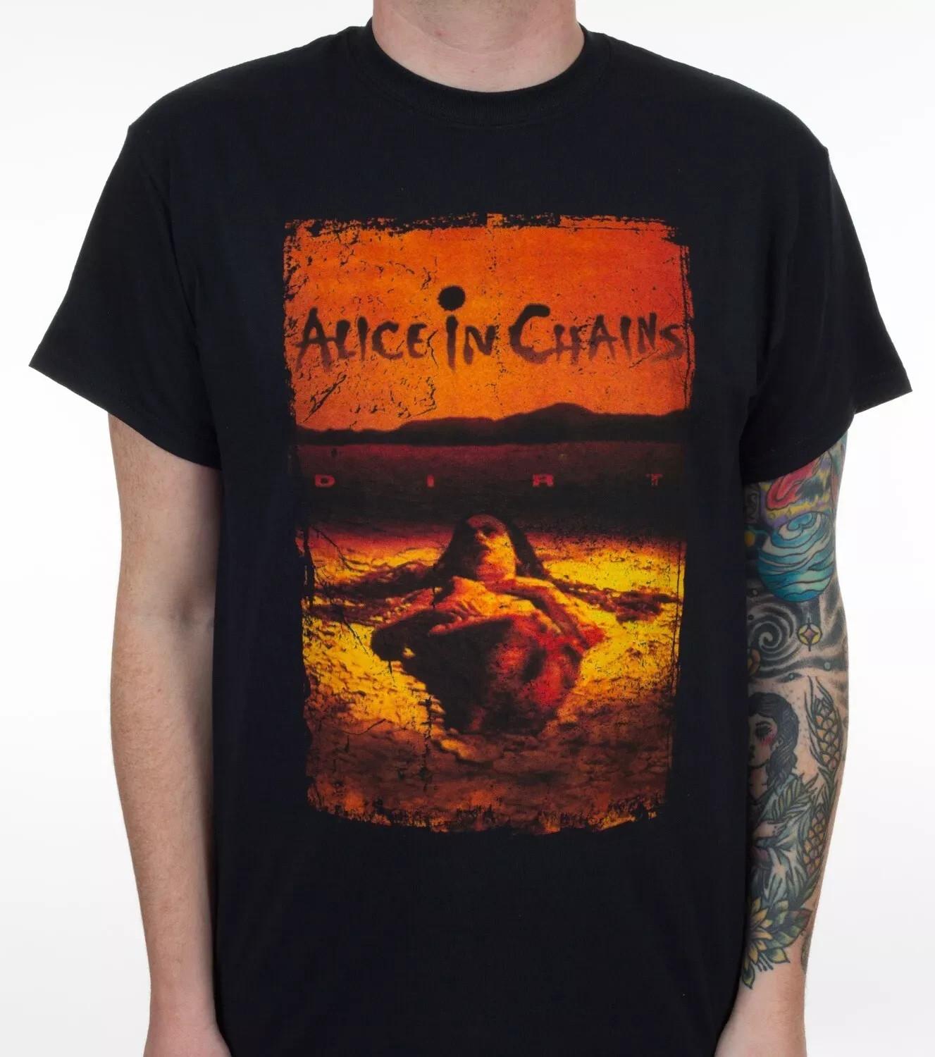 Alice in Chains Dirt Album T-Shirt, Unisex Cotton T-shirt, Size S-4XL S разноцветный