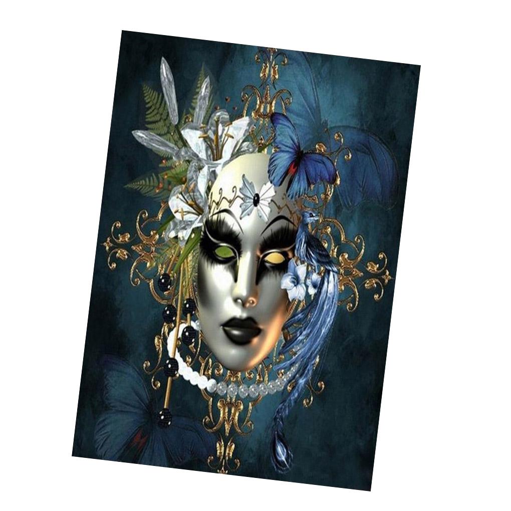 Horrific Mask Diamond Painting Kits Scary Mask Embroidery Stitch Arts Craft Full Diamond Wall Decoration
