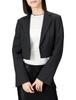 FRAY I.D. Women's Back-Open Short Jacket, FWFJ221108, Black, Size 1