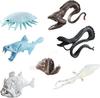 [Nekogamiyama] SEA WORLD Deep-Sea Creatures Figure Model 7-Piece Set Miniature Ornament Interior Collector's Model BL-1200D