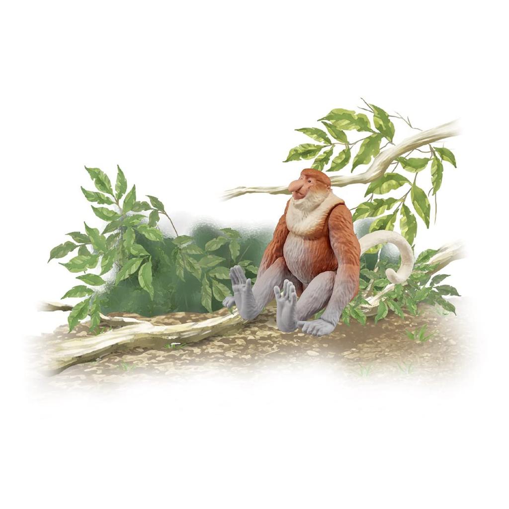 Takara Tomy Animal à Trompe Dinosaure Figurine Animale Réaliste Mobile pour Enfants à partir de 3 ans et Conforme aux Normes de Sécurité des Jouets Certifié Marque ST "ANIA AS-29 Singe" Haut, Normes,