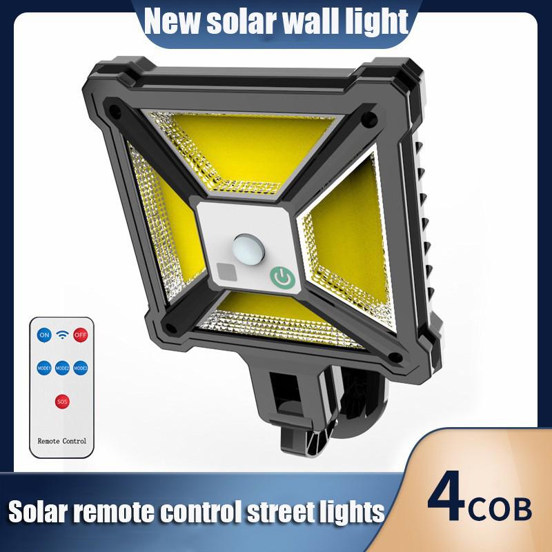 

Solar Street Lights Sensor Outdoor Wall Light with 168 LEDs Surfaces Large Lighting Range Solar Powered Outdoor Light for Yard