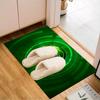 Mönchengladbach Wappen Teppich für Wohnzimmer, Spielzimmer, Büro, Schlafzimmer, Bürobodenmatte Verspieltes Design, Fan Geschenke Weihnachtsdeko