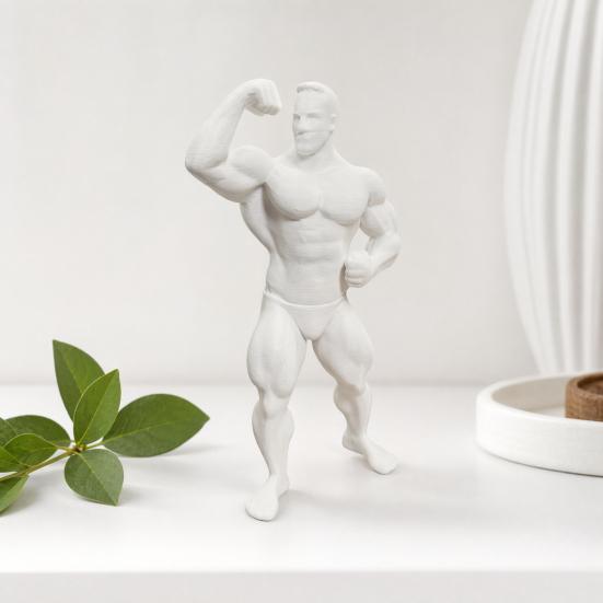 3D tištěná figurka kulturisty svalovce, Mini ozdoba na stůl pro fitness sportovce, Detailní PLA socha pro posilovnu, kancelář, herní sestavu, Kreativní dárek pro