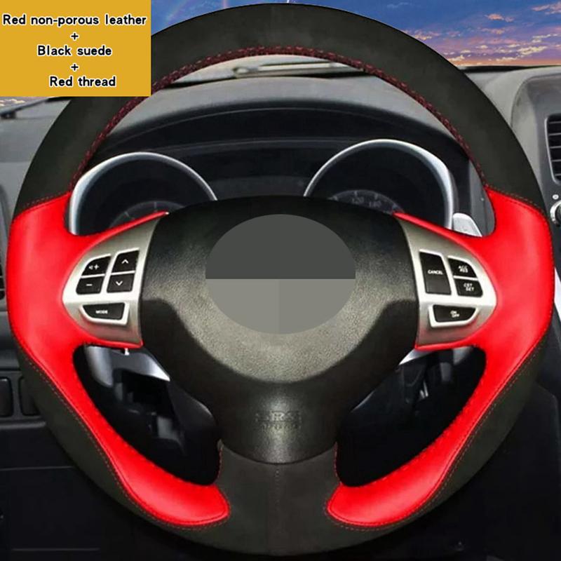 Car Steering Wheel Braid Cover 100% Fit For Mitsubishi Lancer EX 10 Lancer X Outlander ASX Colt Pajero Sport Car Products