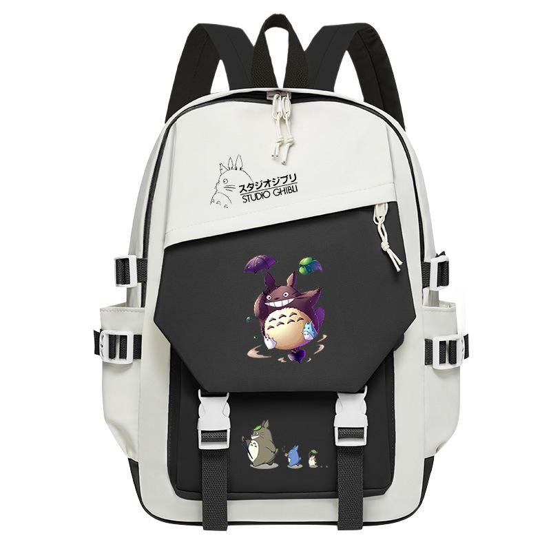 Totoro Dorado cute cartoon peripheral children's school bag spine care primary and secondary school backpack