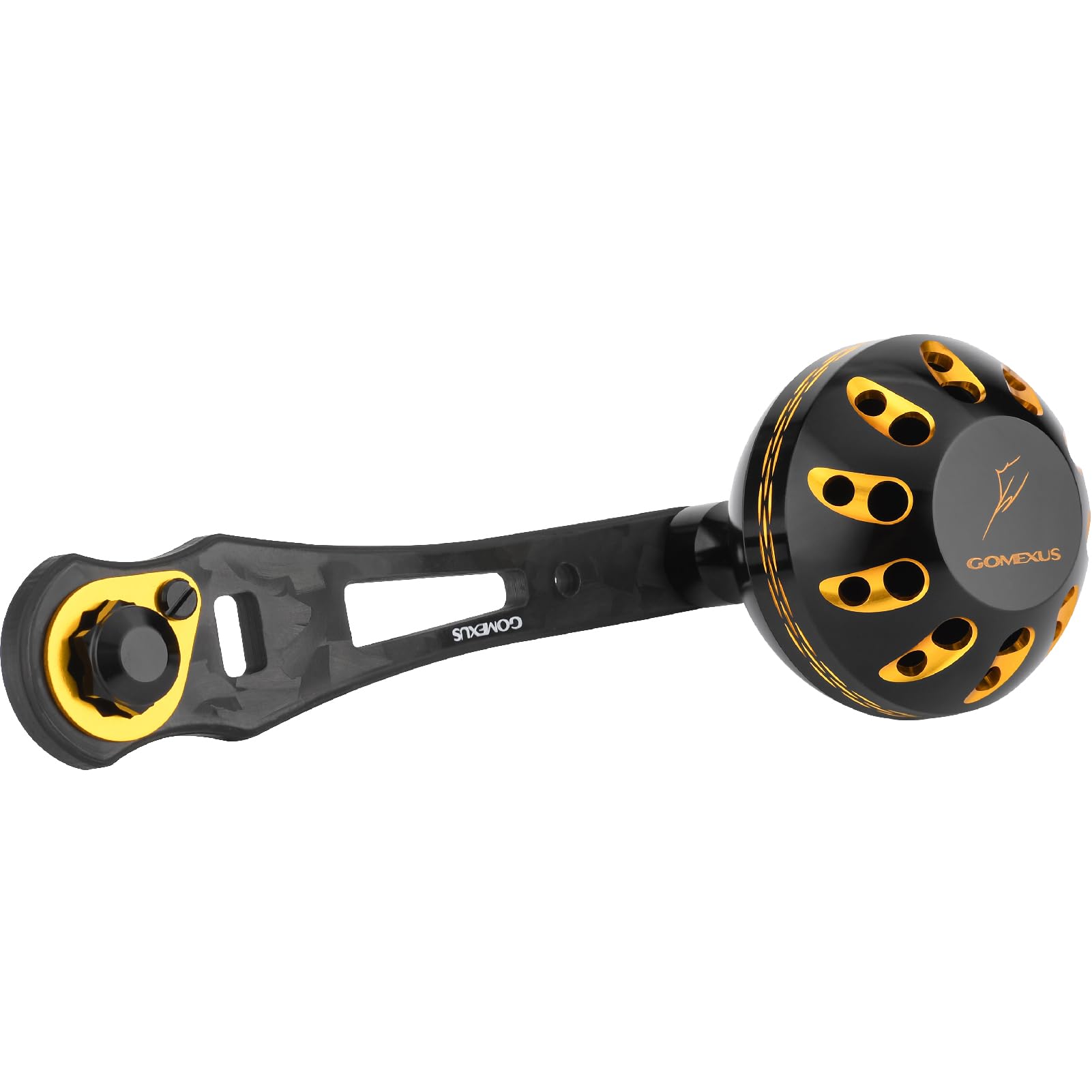 

Gomexus CL75 Кованая карбоновая рукоятка катушки Совместимая с бейткастинговыми катушками Shimano Одинарная рукоятка Ocea Conquest Barchetta Force Master Двухосевая рукоятка катушки