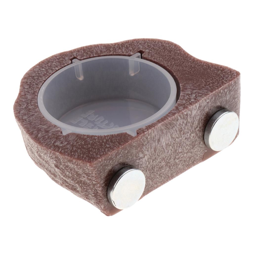 Magnetic Feeding Ledge Plastic Gecko Feeder Ledge Food Dish Bowl Feeder for Crested Gecko Accessories Terrarium