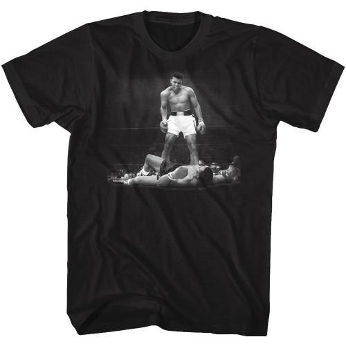 Muhammad Ali Ali Over Liston Classic Black Adult T-Shirt XXL