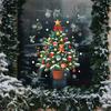 Christmas Holiday Decorations: Christmas Tree Bells, Colorful Balls, Glass Windows, Home Beautification, Window Stickers