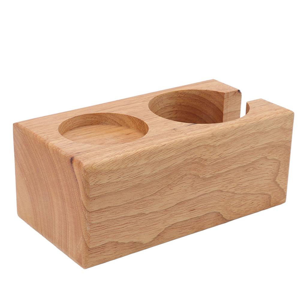 Coffee Tamper Holder Beech Distributor Storage Rack Coffee Bar Accessories for 58mm Tamper Wood