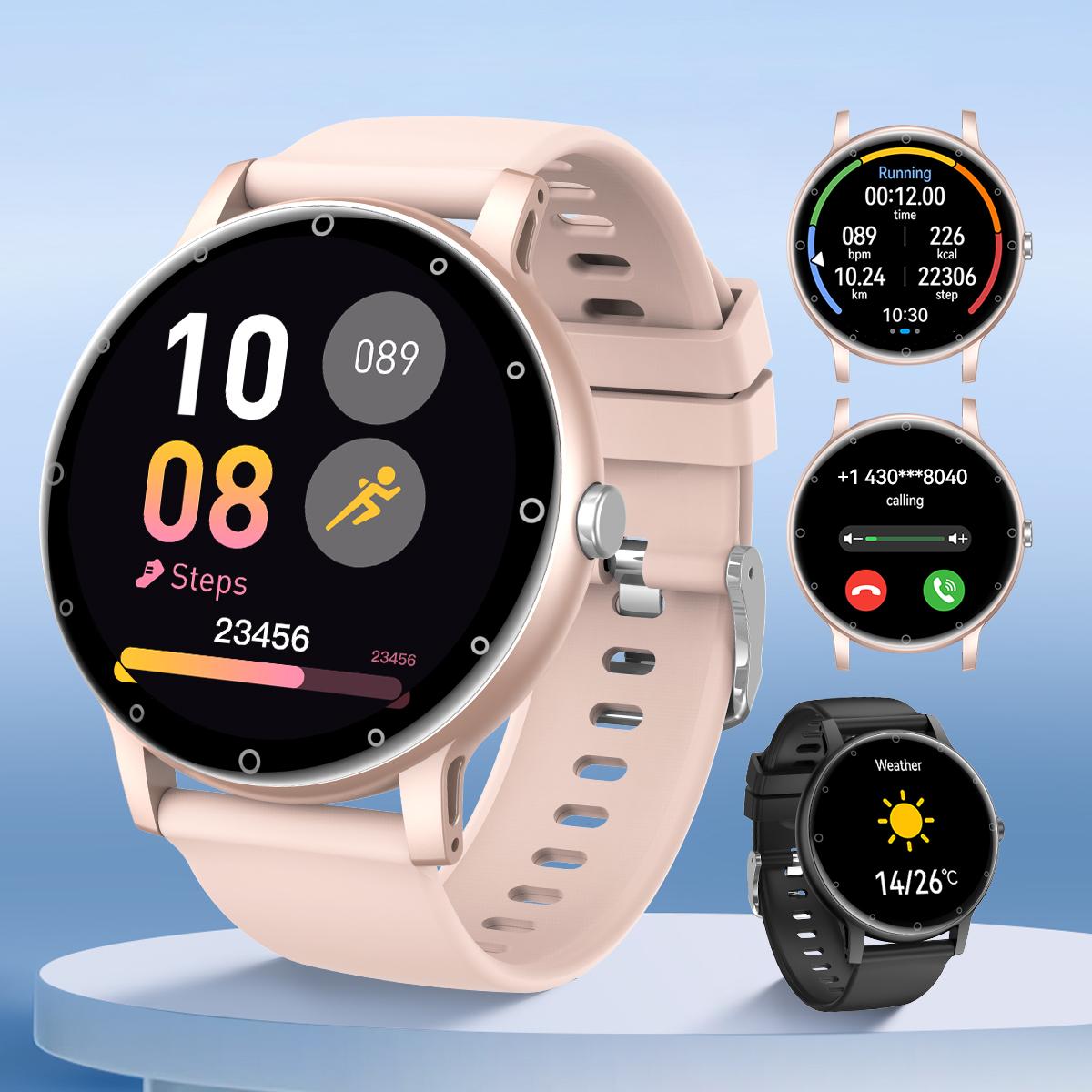 

QTLLBT спортивные смарт-часы удобный силиконовый ремешок беспроводной звонок шагомер отслеживание расстояния управление музыкой оповещения о сообщениях многофункциональные подходящие