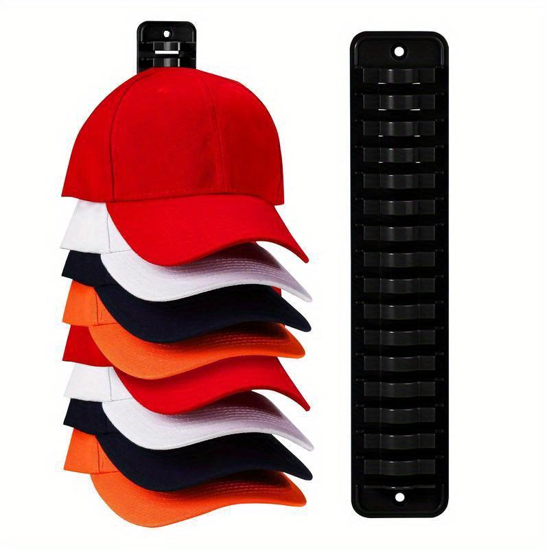 16 Grids Wall Mounted Cap Rack Hat Holder Baseball Cap Towel Rack Holder Closet Hanger Storage Organizer Accessories Space Savin