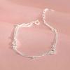Female Niche Fashion Simple Double-layer Heart Bracelet