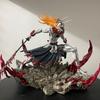 Bleach Ichigo Hollowfied Horn & Final Getsuga Tensho 23cm Anime Action Figure Statue Desktop Decoration Gift