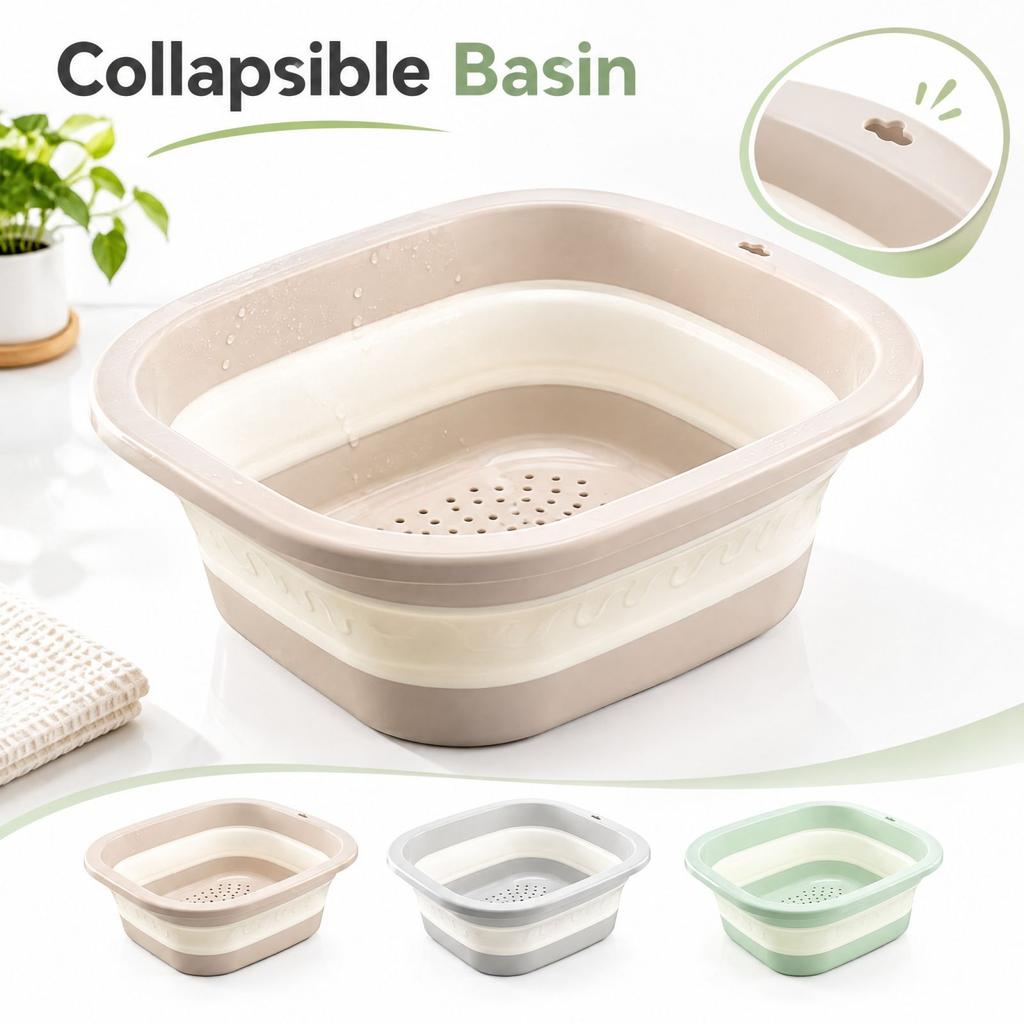 Double Layer Multifunctional and Vegetable Washing Basket, Thickened Basket and Colander for Kitchen, Living Room and Home Use