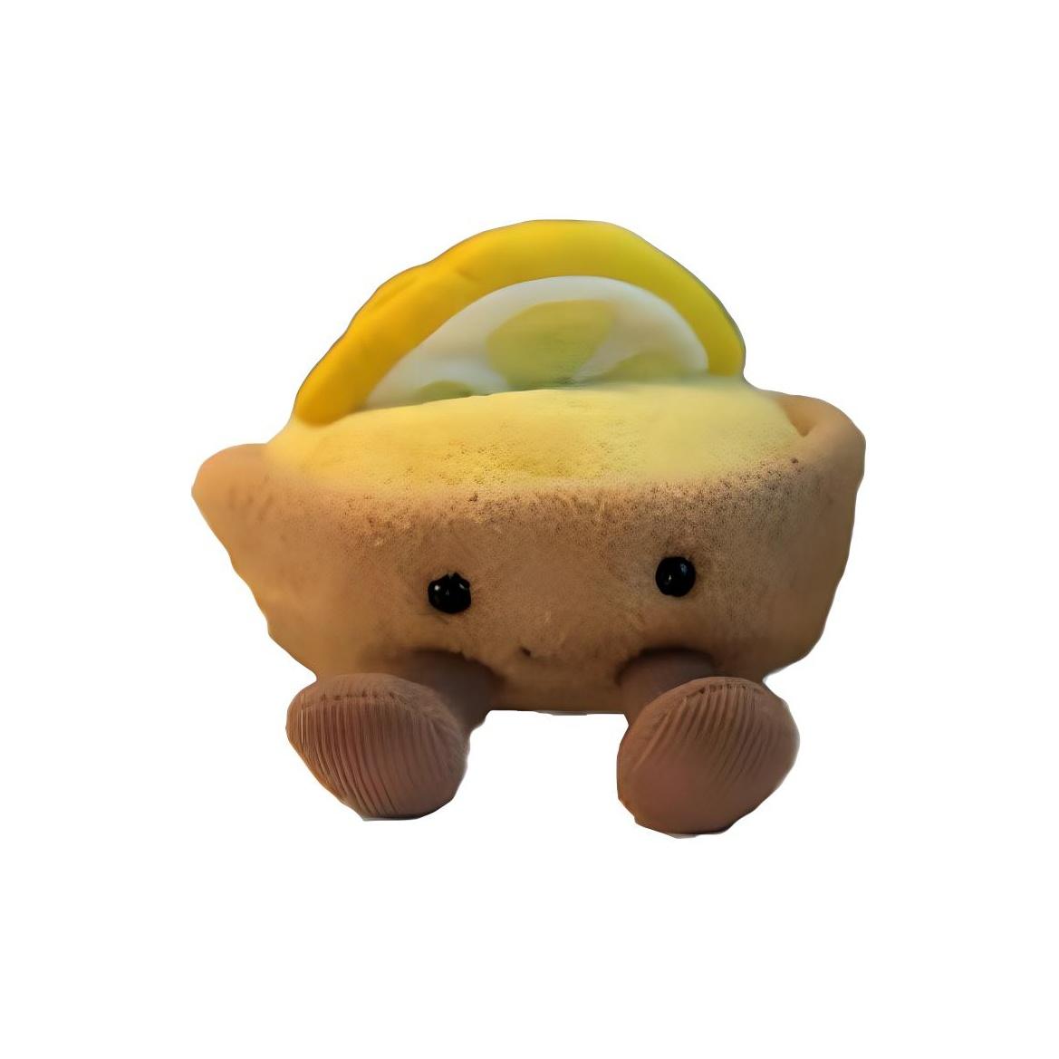 

JELLYCAT Fun Food Parisian Dessert Lemon Tart Limited Doll Plush Small Tall Box Not Included