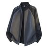 Men's Retro Three-Stripes Color Block Stand Collar Hoodie - Spring/Autumn Loose Fit Zipper Cardigan.