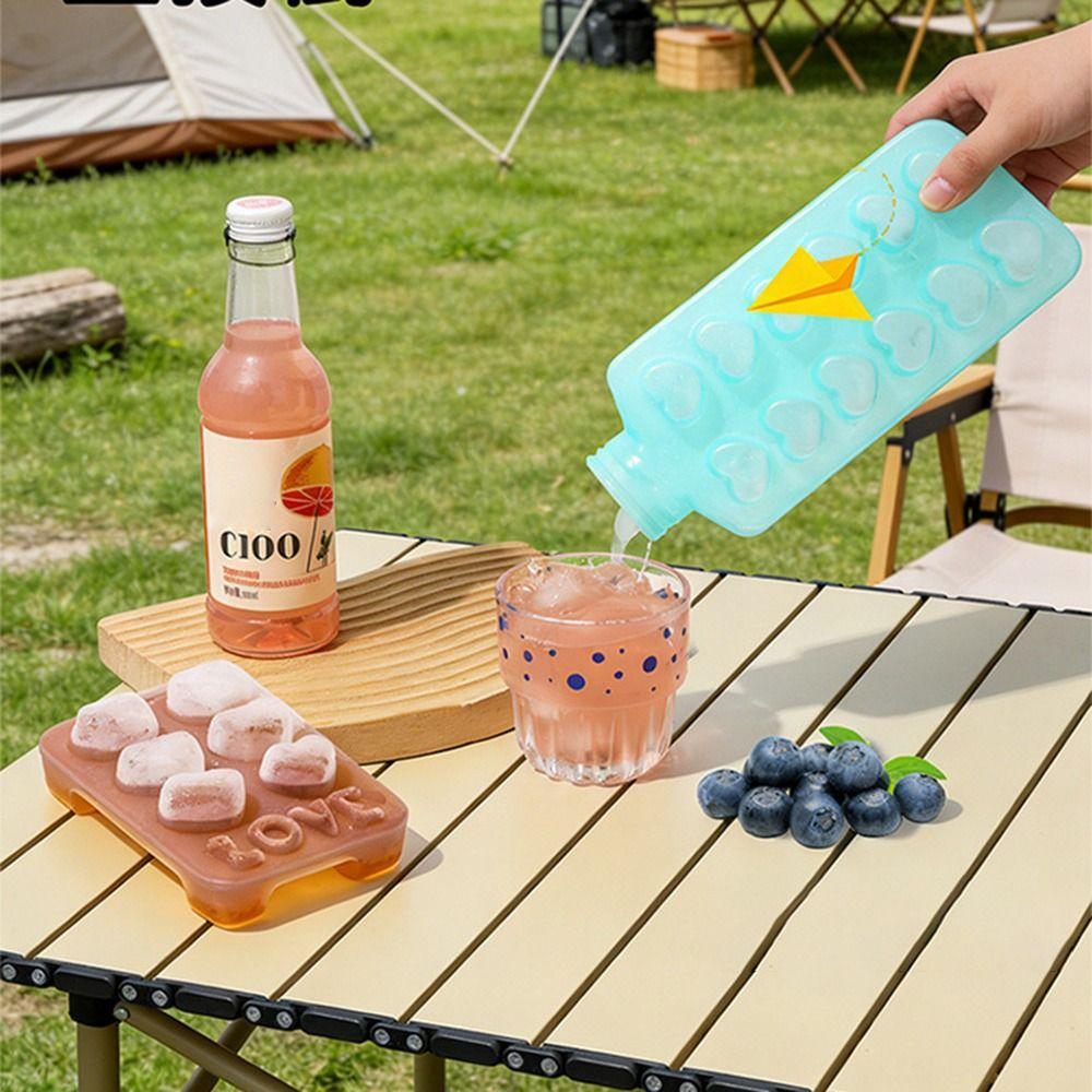 with Lid Ice Cube Mold Multifunctional Ice Cube Box New Make Ice Cubes Bottle