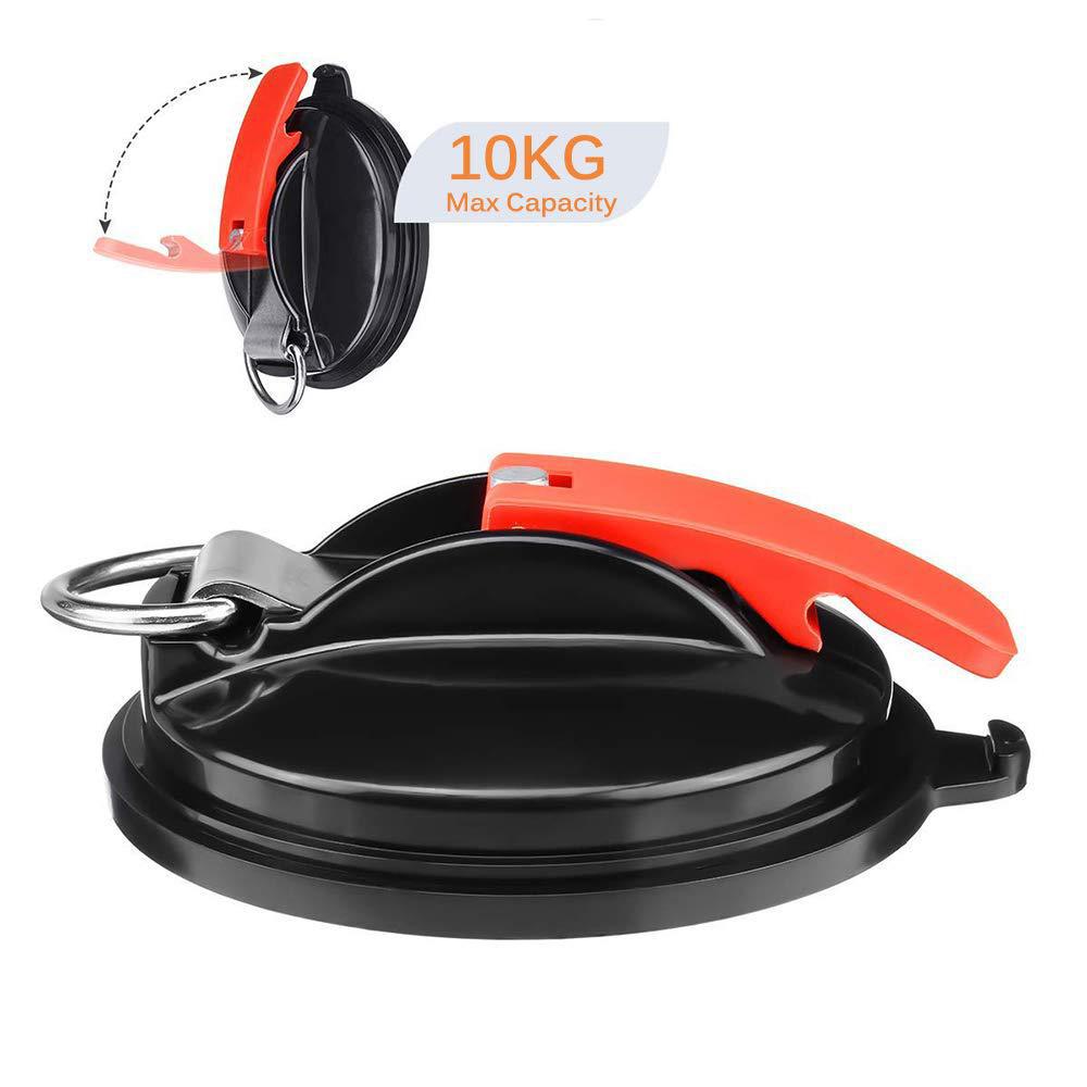 Strong Vacuum Suction Cup Anchor With Securing Hook Heavy Load Car Camping Suction Hook Kayak Outdoor Cargo Fixed Accessory