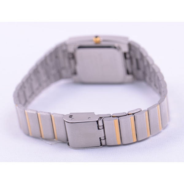 J-AXIS Dámské MJL-Y75-T (Vyrobeno v Japonsku Sun Flame) Obdélníkové hodinky zlaté analogové