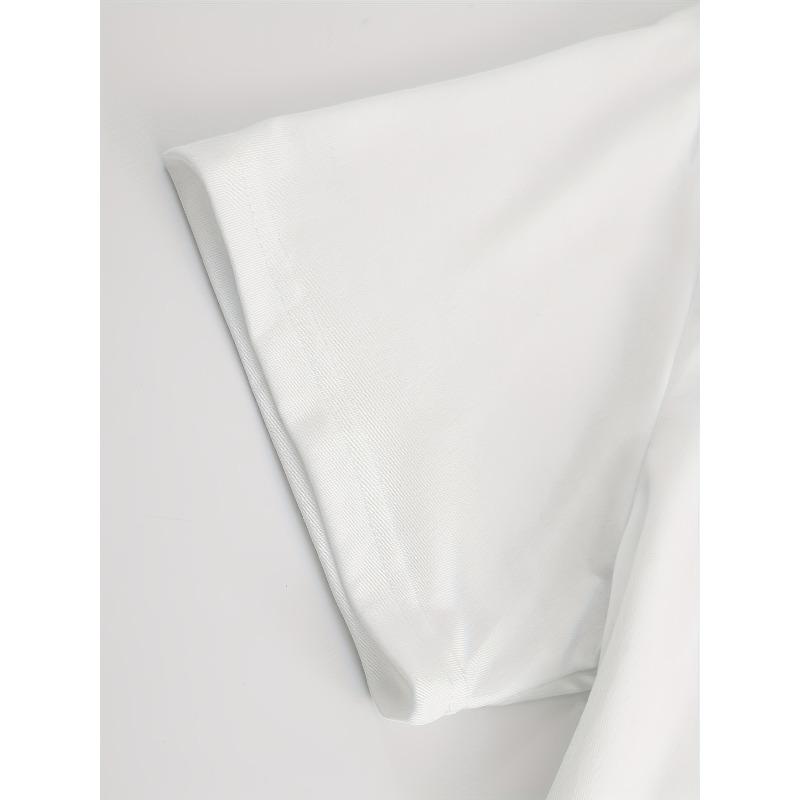 European Size Paris Colored Simple Stroke Iron Tower Pattern Printed Women'S Casual Polyester Short Sleeved T-Shirt