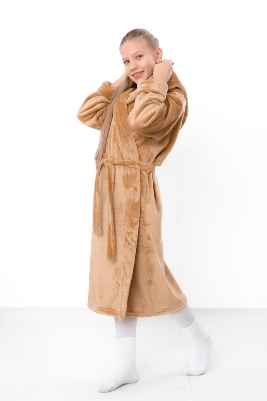 Szata (dziewczyny) – Szlafrok z kapturem, Miękki frotte, Półsezonowy 6390-034-5 HC