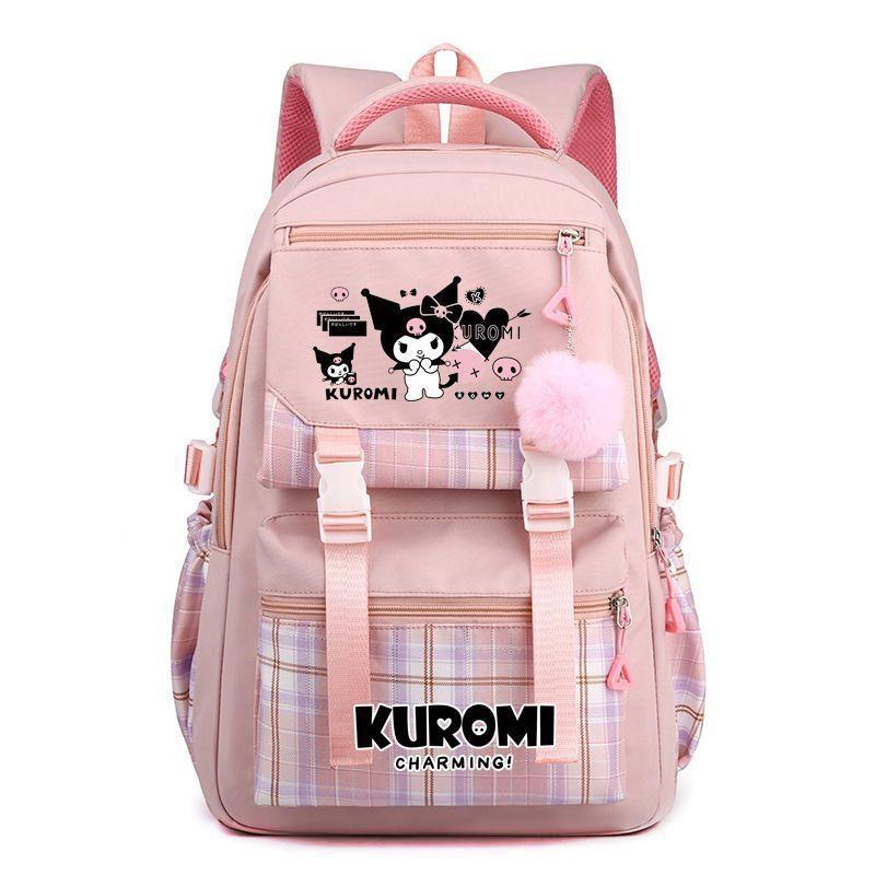 Kulomi Backpack for Elementary School Students, Korean Version, Cute Cartoon Girl, JK Backpack, Melody Junior High School Backpack for Girls