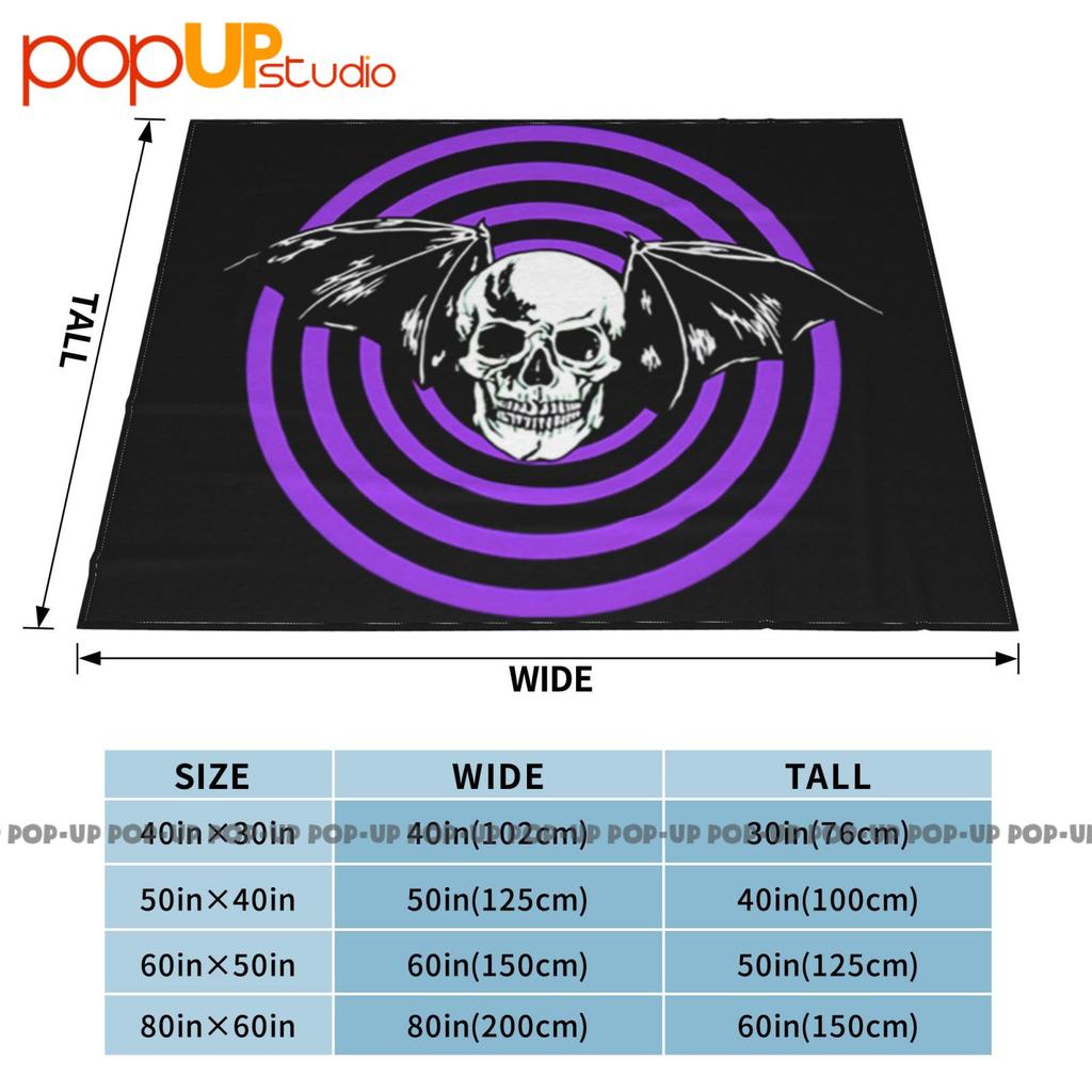 Skull Purple Psycho Punk Zone, Evil Dead Halloween Ultra-Soft Blanket Quilt Winter Sofa Cover Bed Covers
