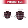 Insert Casual Cotton Collar Elegant Sweet False Collar Half Shirt for Lady Delicate Checkered Collar Casual Insert