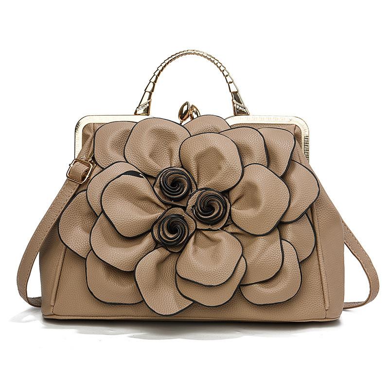 Elegant 2024 Fashion Floral Handbag For Brides Stylish Large Capacity Shoulder Bag