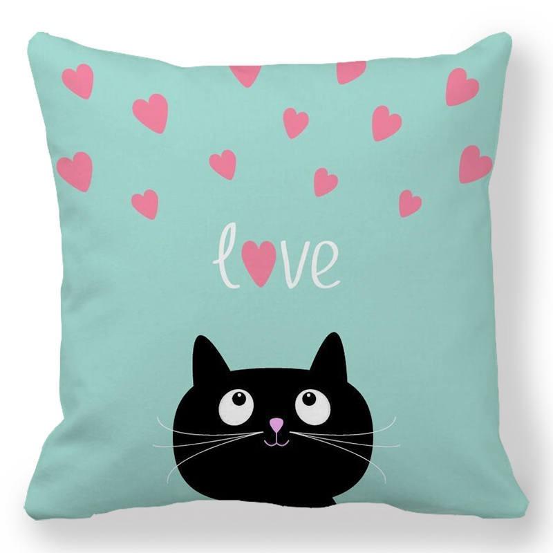Juste de coussin de luxe pour canapé de bureau, taie d'oreiller de voiture, décoration de la maison, motif de petit animal,
