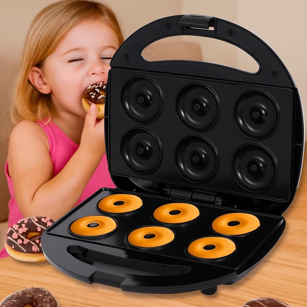 6 Holes Doughnut Making Machine Fully Automatic Breakfast Donut Machine  Baking Application