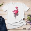 Beautiful Pink Flamingo Bird Mandala Painting Artwork Unisex T-shirt