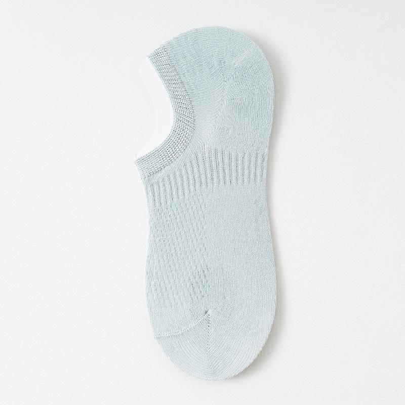 Damen Sommer Dünne Baumwolle Unsichtbare Mesh Atmungsaktive Fersen Socken