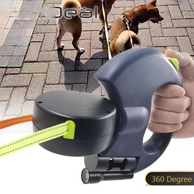 360 Degree Double Head Traction Rope Nylon Dog Universal Leash Automatic Retractable Outdoor Walking Pet Supply