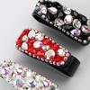 Portable Car Sunglasses Holder Rhinestone Car Glasses Bracket  Driving Accessories