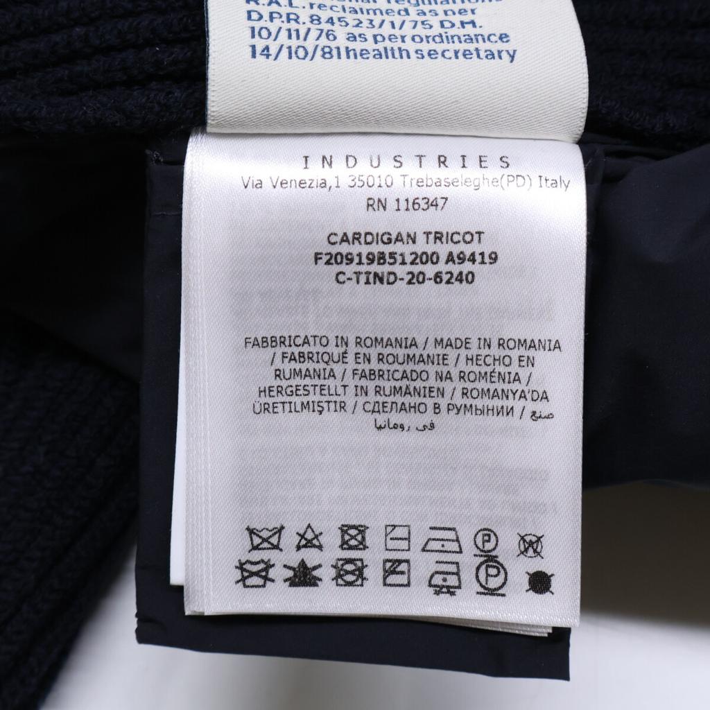 MONCLER F20919B51200 CARDIGAN TRICOT Knit switch down Jacket S NavyUsed