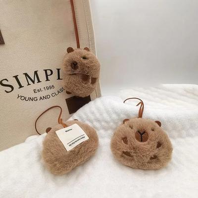 Karikatür Peluş Gine Domuzu Kolye Anahtarlık Sevimli Domuzcuk Doldurulmuş Bebek Oyuncak Anahtarlık Öğrenci Çantası Dekorasyon Aksesuarları Arkadaş Hediye