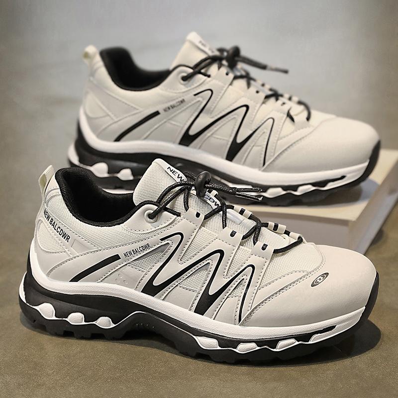 

Мужские кроссовки Вентилируемая обувь на все случаи жизни для мужчин Нескользящие с круглым носком Походные ботинки Спорт и отдых Мягкие и удобные Новые 44 бежевый